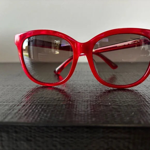 Gucci Women's Sunglasses in Vibrant Red - Picture 1 of 6